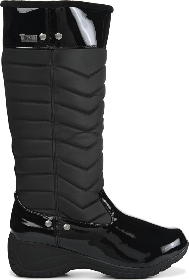 Khombu Women's Addison 2.0 Water Resistant Tall Winter Boots (Black) - Size 7.0 M