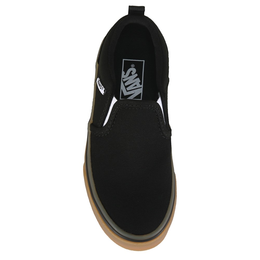 White slip on vans famous outlet footwear