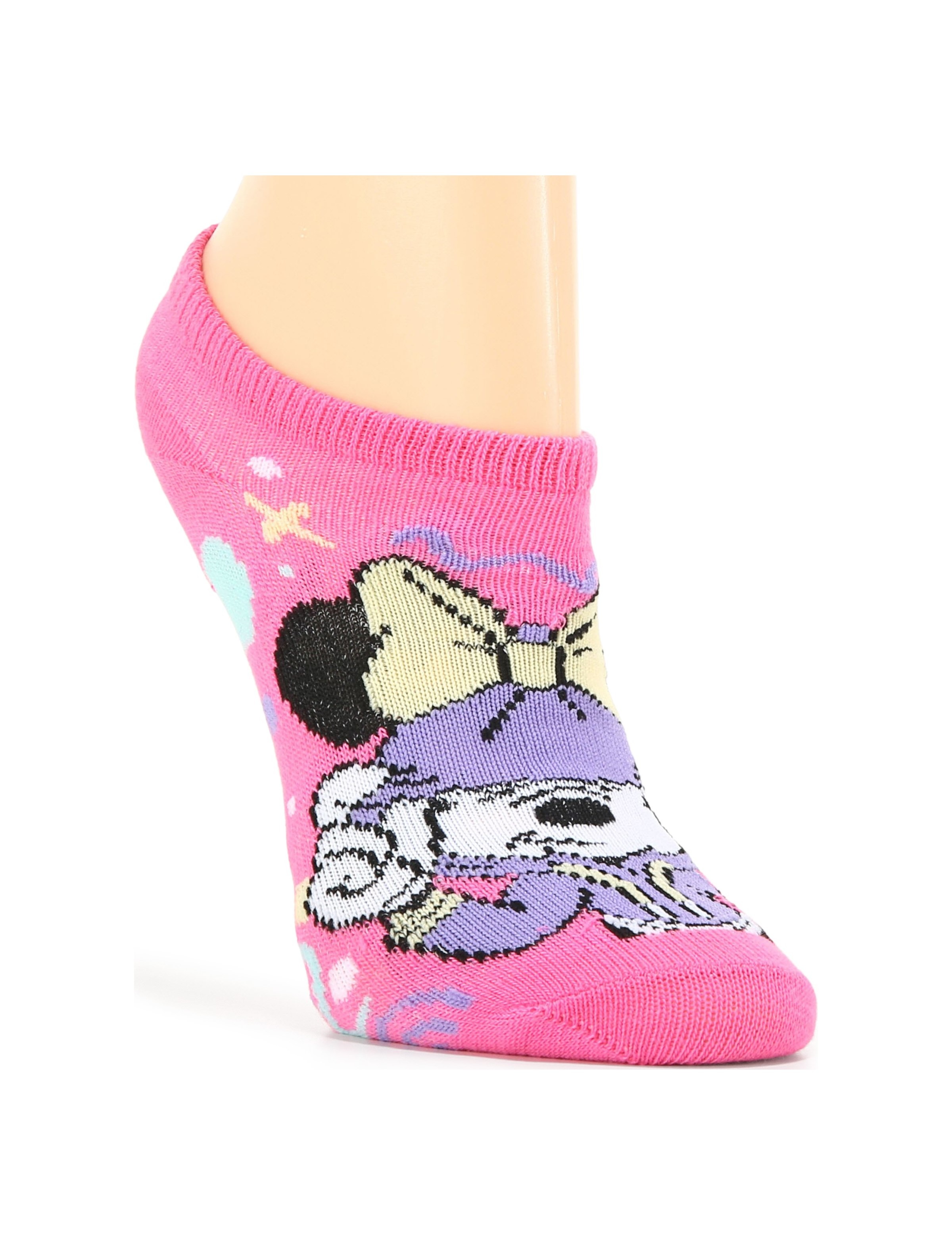 Highpoint Kids' 5 Pack Disney Minnie Mouse No Show Socks