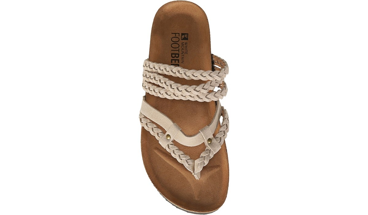 White mountain hot sale braided sandals