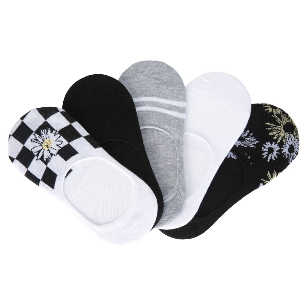 Steve Madden Women's 5 Pack Footie Liner Socks