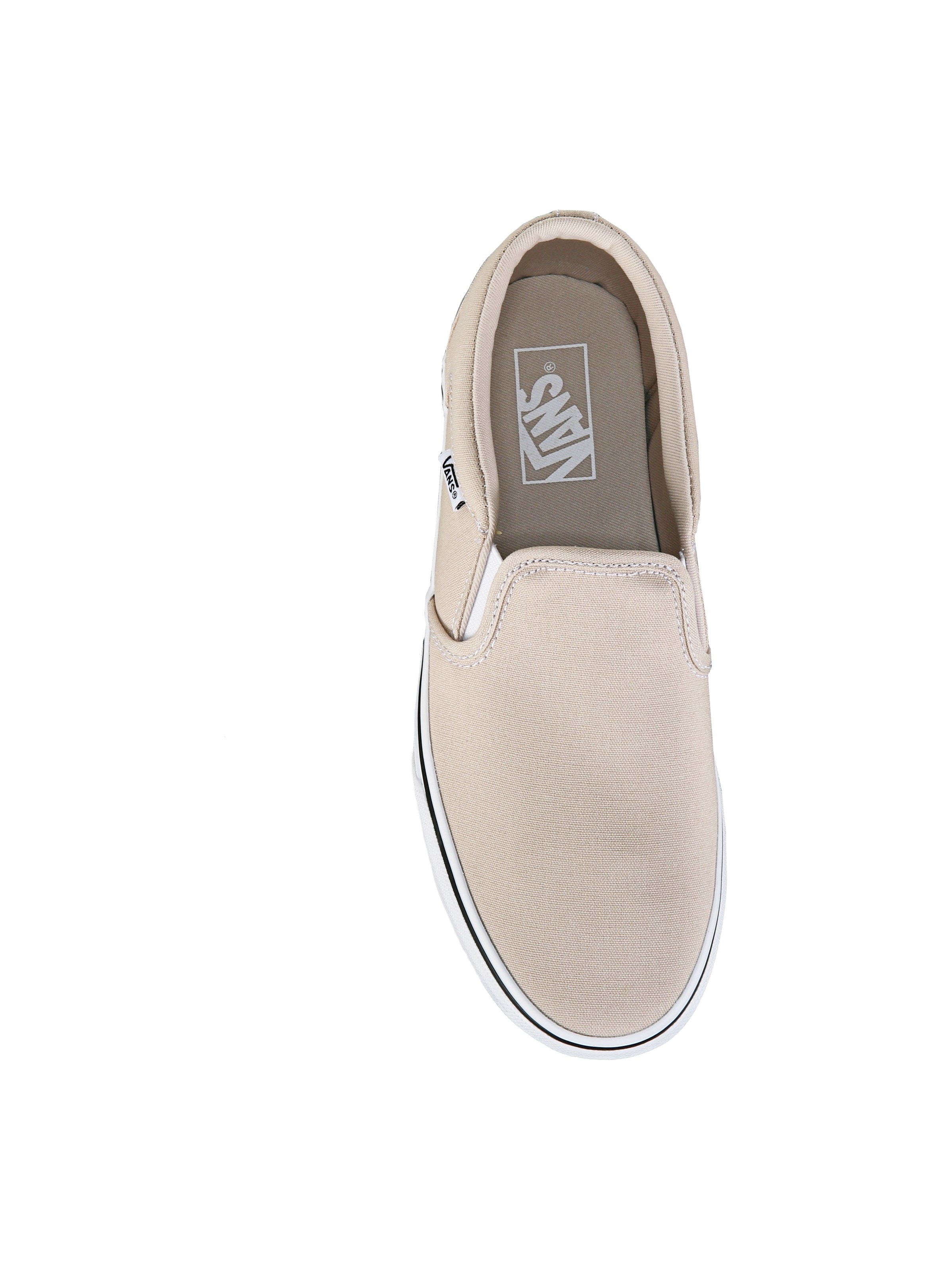 Vans birch white slip on sale on