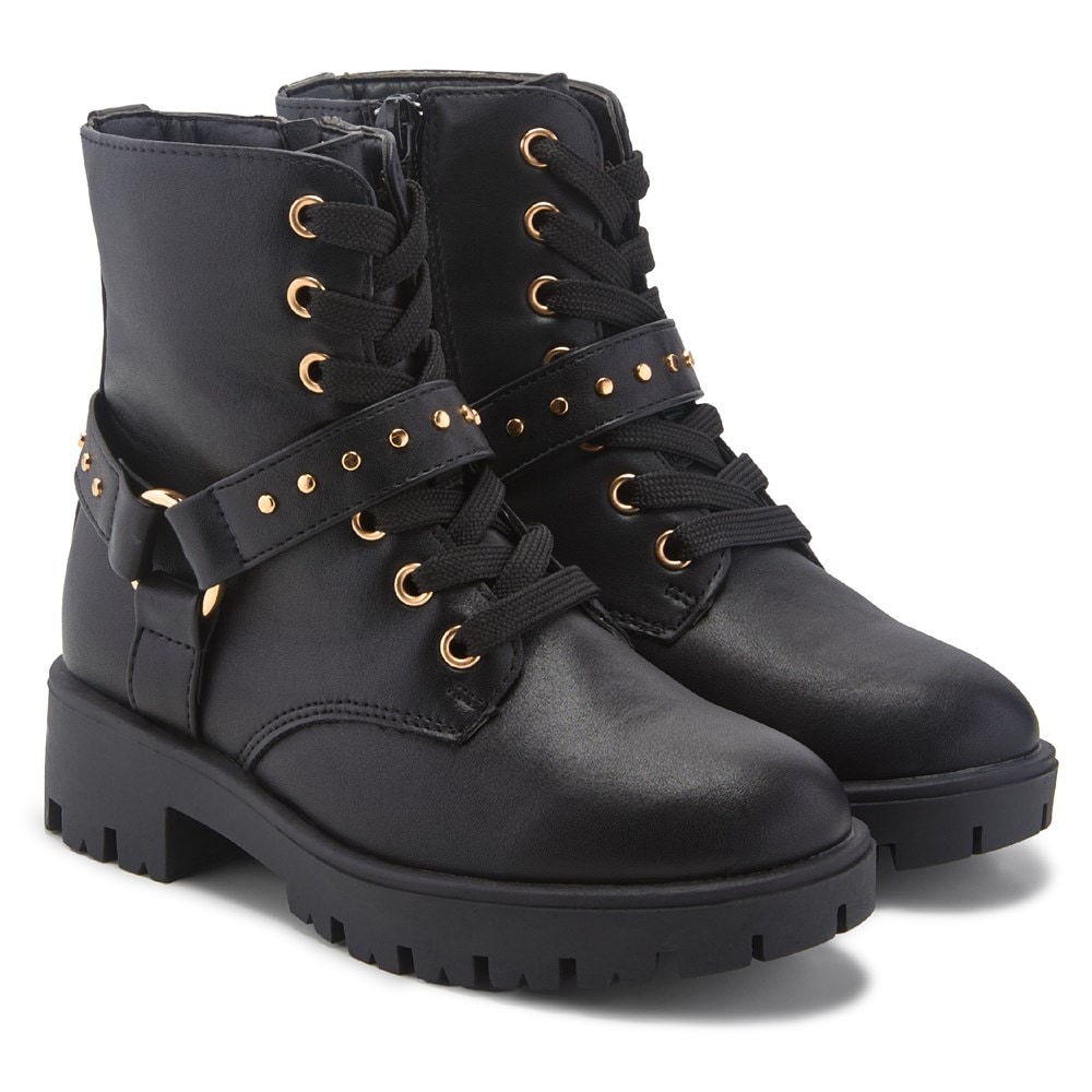 BCBG Kids Bristol Lace Up Combat Boot Little Big Kid Famous Footwear