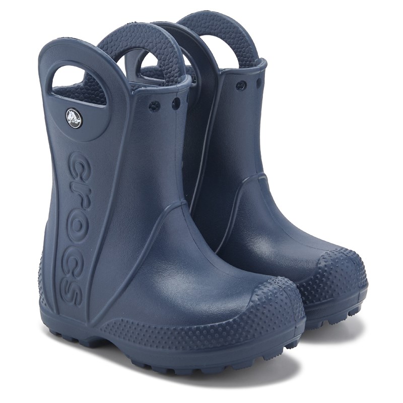 Crocs Kid's Handle It Rain Boot Toddler/Preschool Boots (Navy) - Size 6.0 M