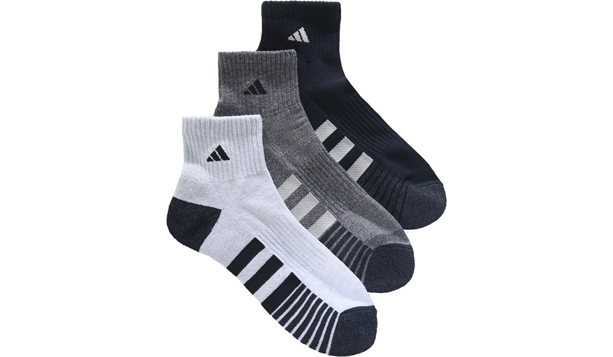 adidas Men's 3 Pack Cushioned 3.0 Ankle Socks | Famous Footwear