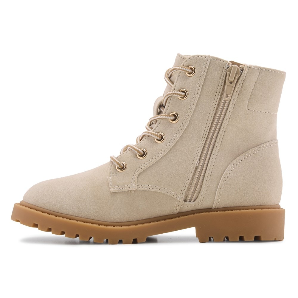 Kids brown combat boots best sale