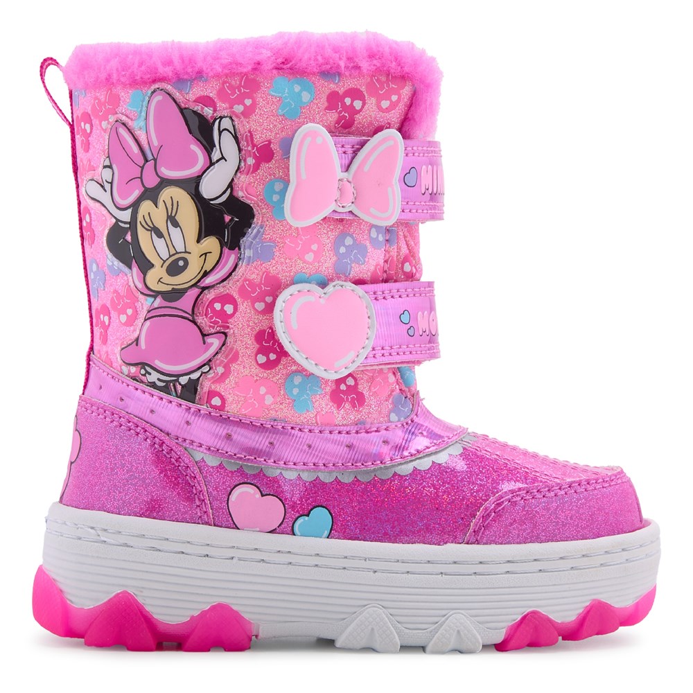 Minnie Mouse Kids Minnie Light Up Winter Boot Toddler Little Kid Famous Footwear