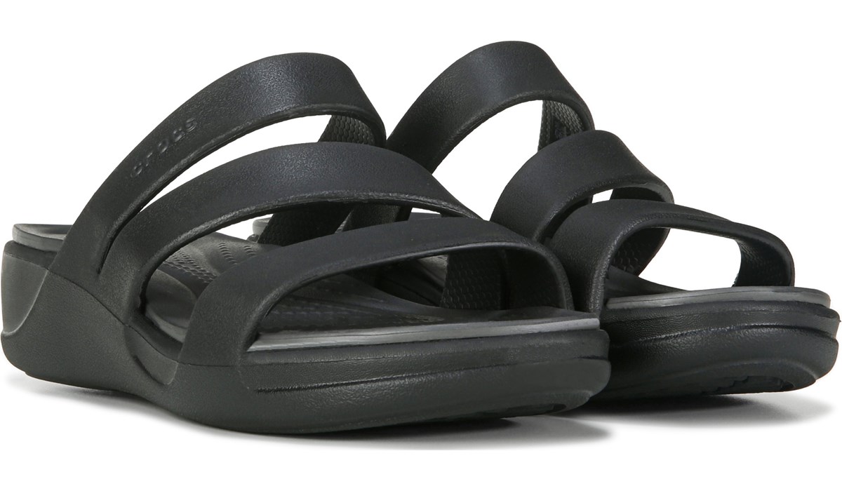 geld stad Schuldenaar Crocs Women's Boca Strappy Wedge Sandal | Famous Footwear