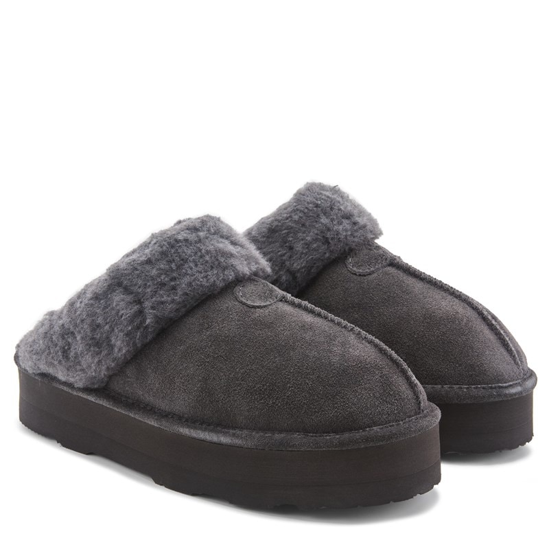 Bearpaw Women's Retro Loki Platform Slipper Shoes (Graphite) - Size 6.0 M