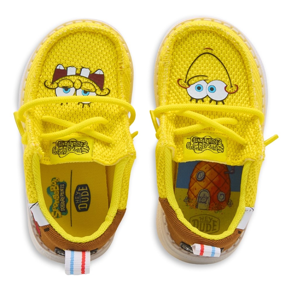 HEYDUDE Kids Wally Spongebob Slip On Shoe Toddler Famous Footwear