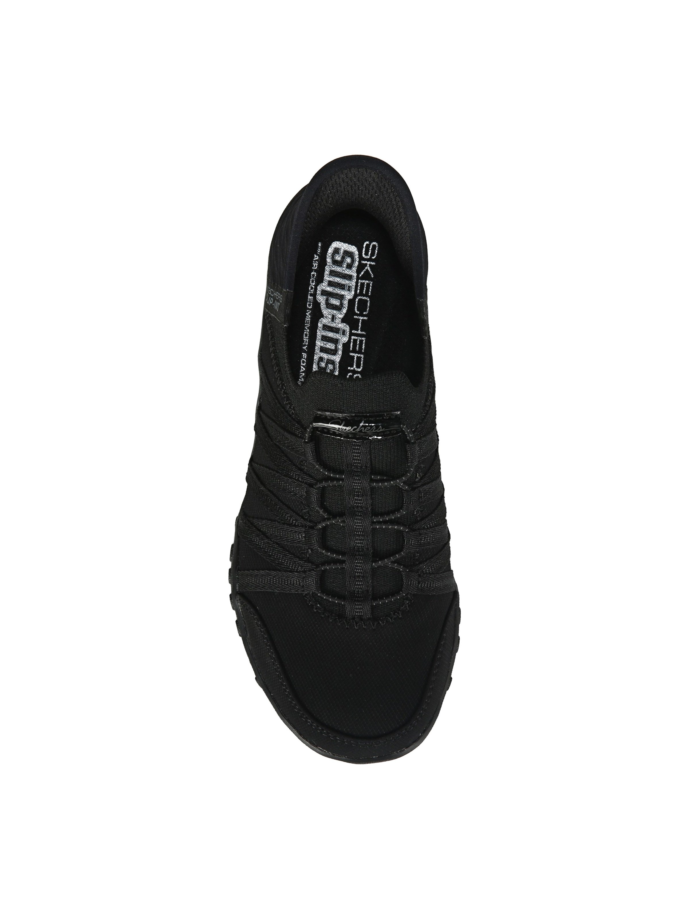 Skechers Slip Ins Breathe Easy BBK Black Womens lacing shoes 100593