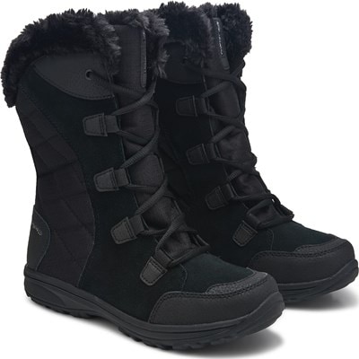 Columbia Women s Ice Maiden II Boots Black Columbia Grey 8