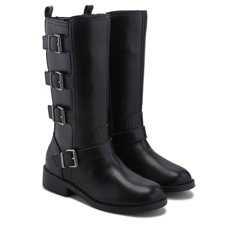 Dv Dolce Vita Kids' Mollow Moto Knee High Boot Little/Big Kid Boots (BLACK) - Size 2.0 M