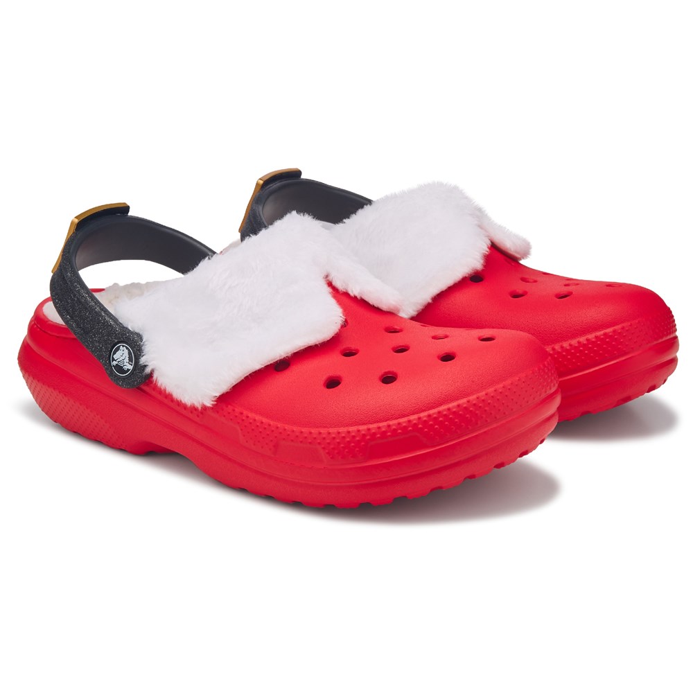 Classic fuzz lined crocs white online