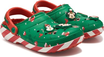 Crocs Mickey Mouse Christmas Lined Classic Clog Famous Footwear