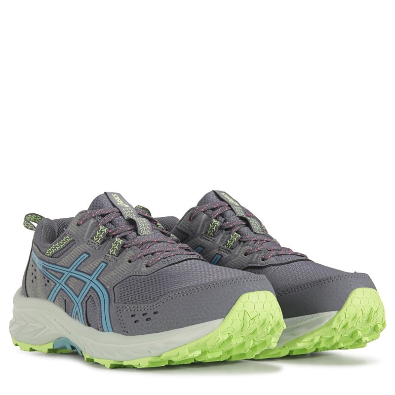 ASICS Women's Gel-Venture 9 Trail Running Shoes (Grey/Blue/Green) - Size 10.0 M -  1012B313-023