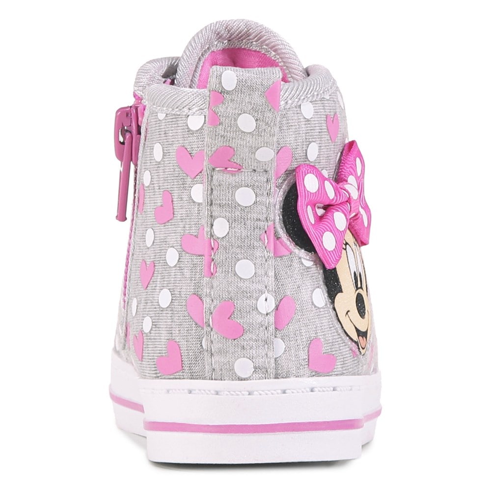 Pink Minnie Mouse Converse Polka Dot Laces Personalized Name 