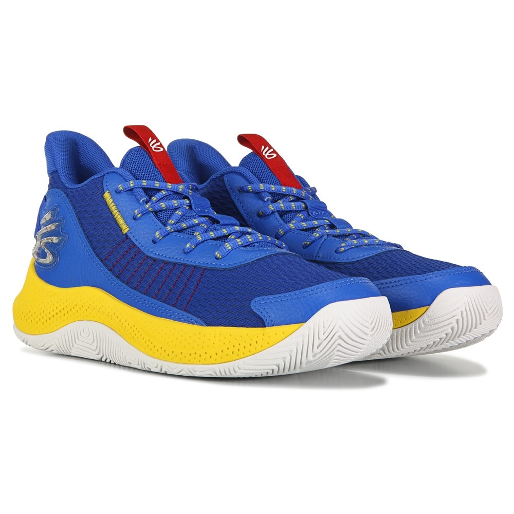 UNDER ARMOUR STEPHEN CURRY SC30 1274062-400 BASKETBALL SHOES BLUE YELLOW  4.5Y