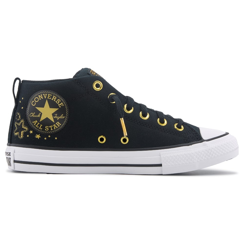 Big kids black converse best sale