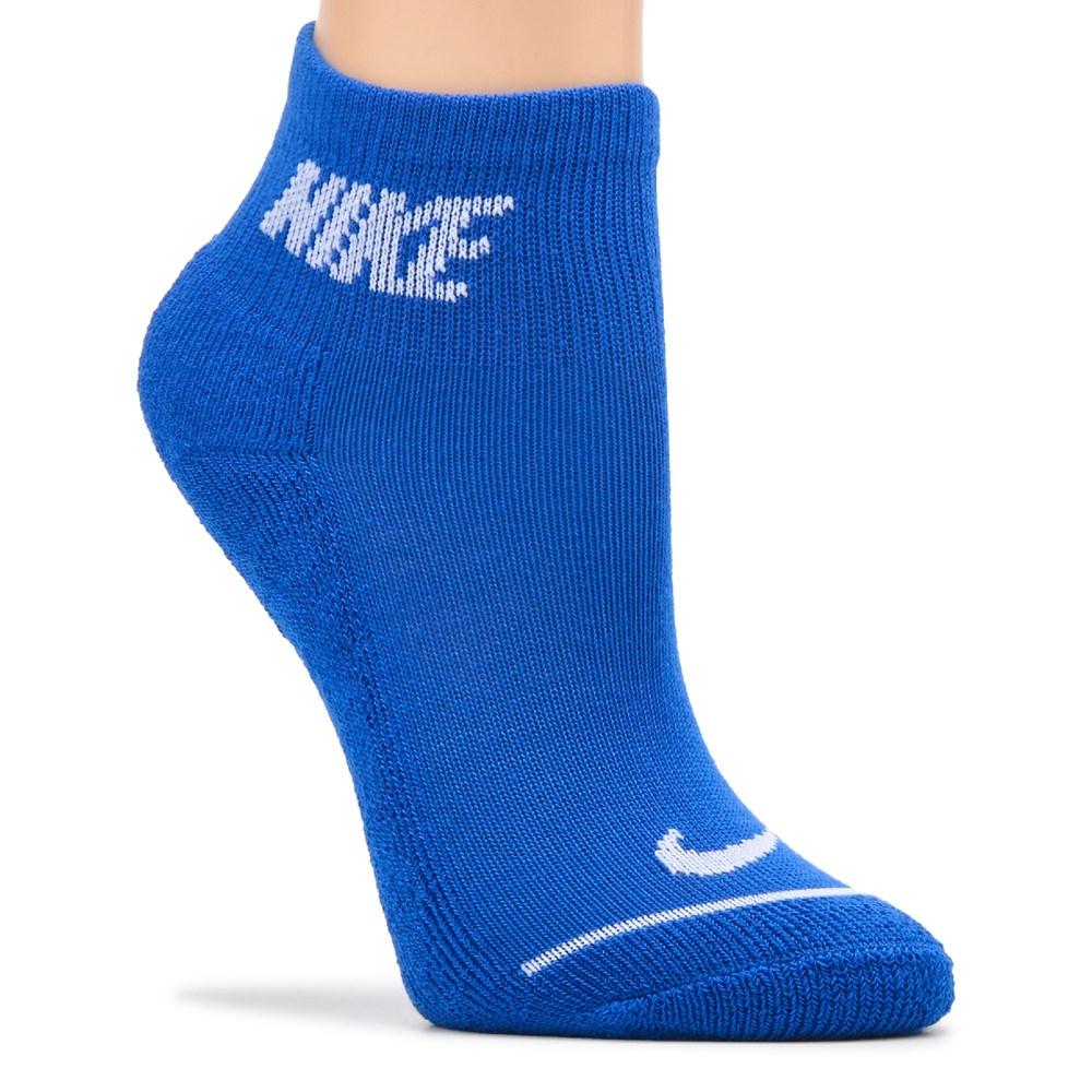 Blue nike ankle socks best sale