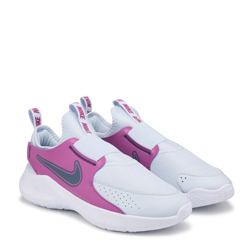 Nike Kids' Flex Runner 3 Slip On Running Shoe Little/Big Kid Shoes (Blue/Fuchsia Pink) - Size 1.0 M