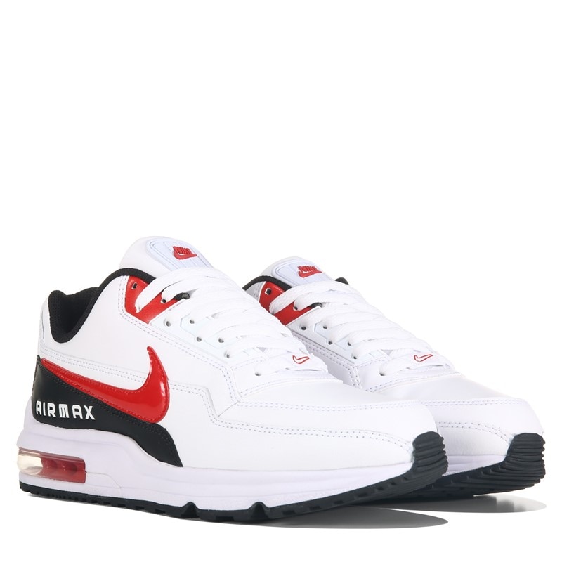 Nike Men's Air Max Ltd 3 Sneakers (White/Black/Red) - Size 9.5 M