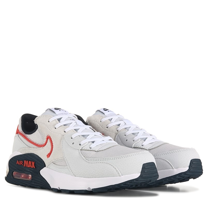 Nike Men's Air Max Excee Sneakers (Grey/Red/Black) - Size 8.0 M