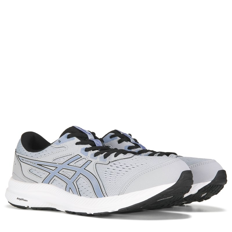 ASICS Men's Gel Contend 8 Running Shoes (Grey/Blue) - Size 14.0 M