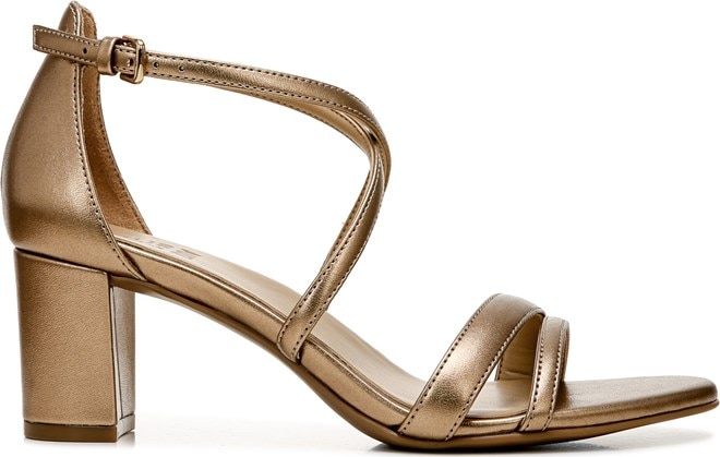 Gold flat sandals Cecile