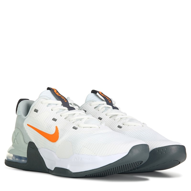 Nike Men's Air Max Alpha Trainer 5 Sneakers (Grey/Orange) - Size 8.0 M