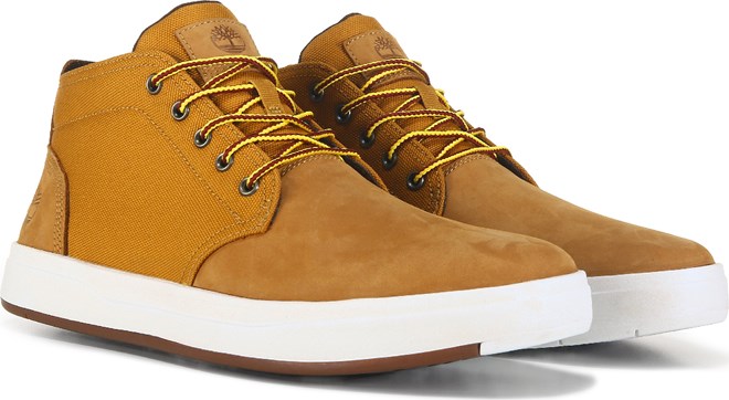 Timberland men's davis square shop fabric and leather chukka boots