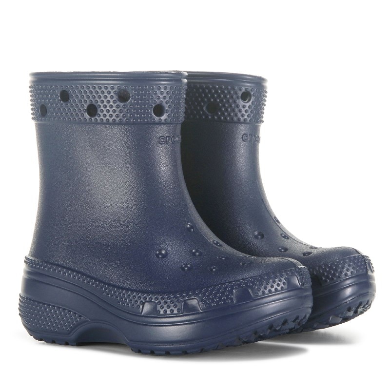 Crocs Kids' Classic Boot Toddler Boots (Navy Blue) - Size 4.0 M
