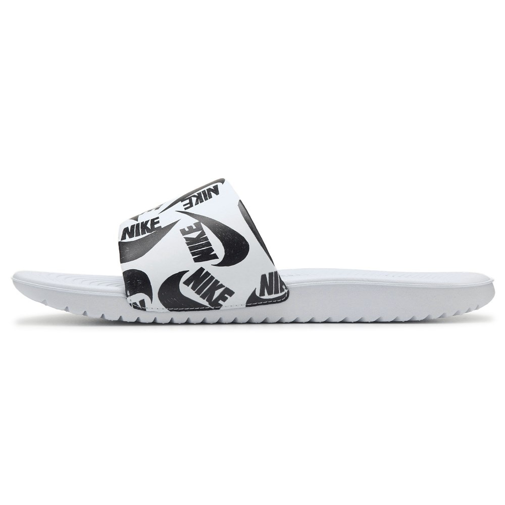 Kids white nike slides hotsell