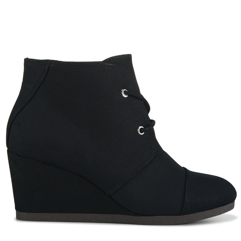 TOMS Women's Colette Lace Up Wedge Bootie | Famous Footwear