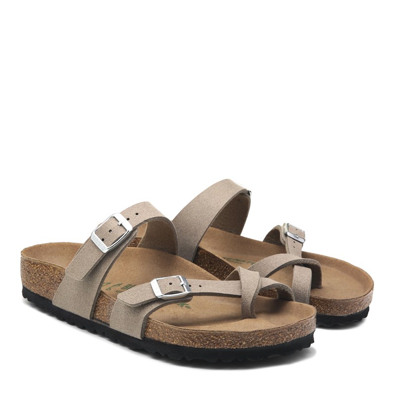 Birkenstock Women's Mayari Vegan Footbed Sandals (Silky Taupe) - Size 36.0 M -  1026702