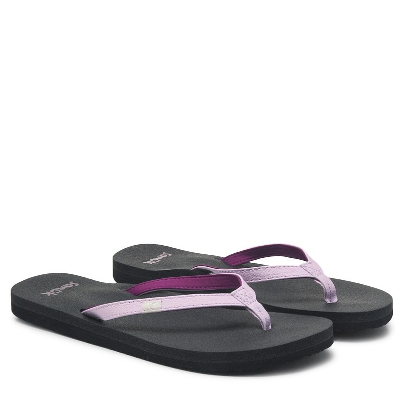 Sanuk Women's Yoga Joy Flip Flop Sandals (Fragrant Lilac) - Size 10.0 M