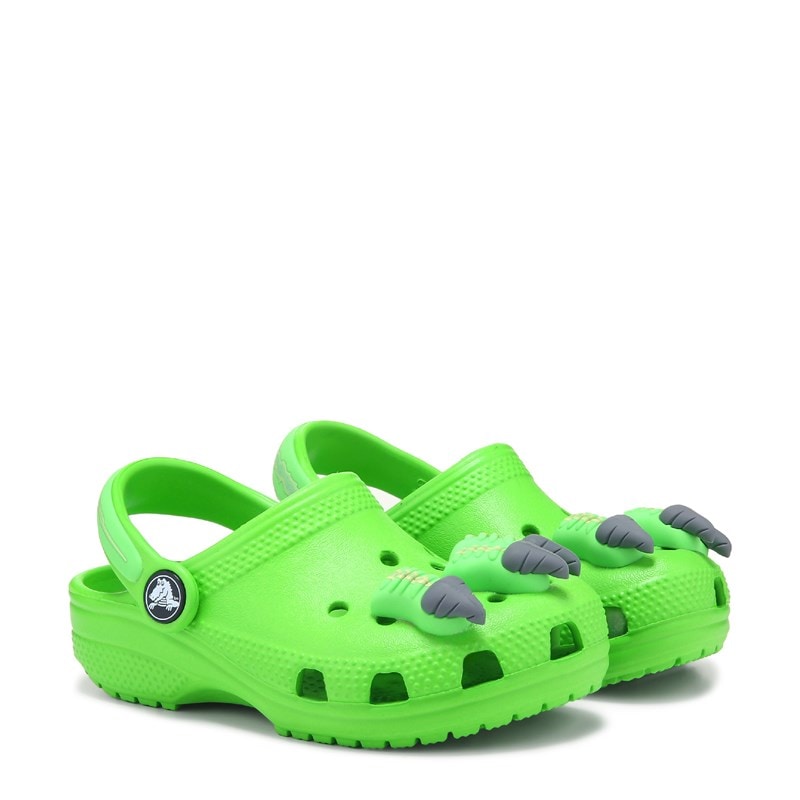 Crocs Kids' Classic Iam Clog Toddler Shoes (Green Dinosaur) - Size 9.0 M