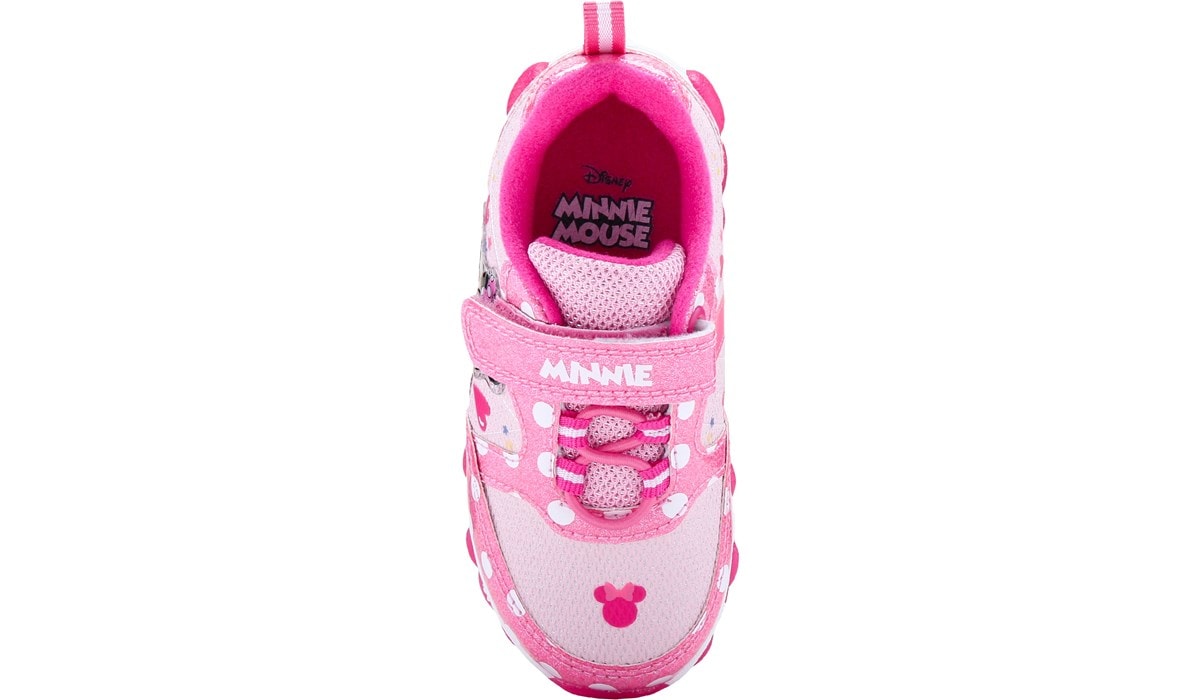 Minnie Mouse Kids Minnie Mouse Light Up Sneaker Toddler Little Kid   47441 Top Large 