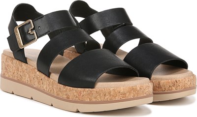 Black platform sandals discount target