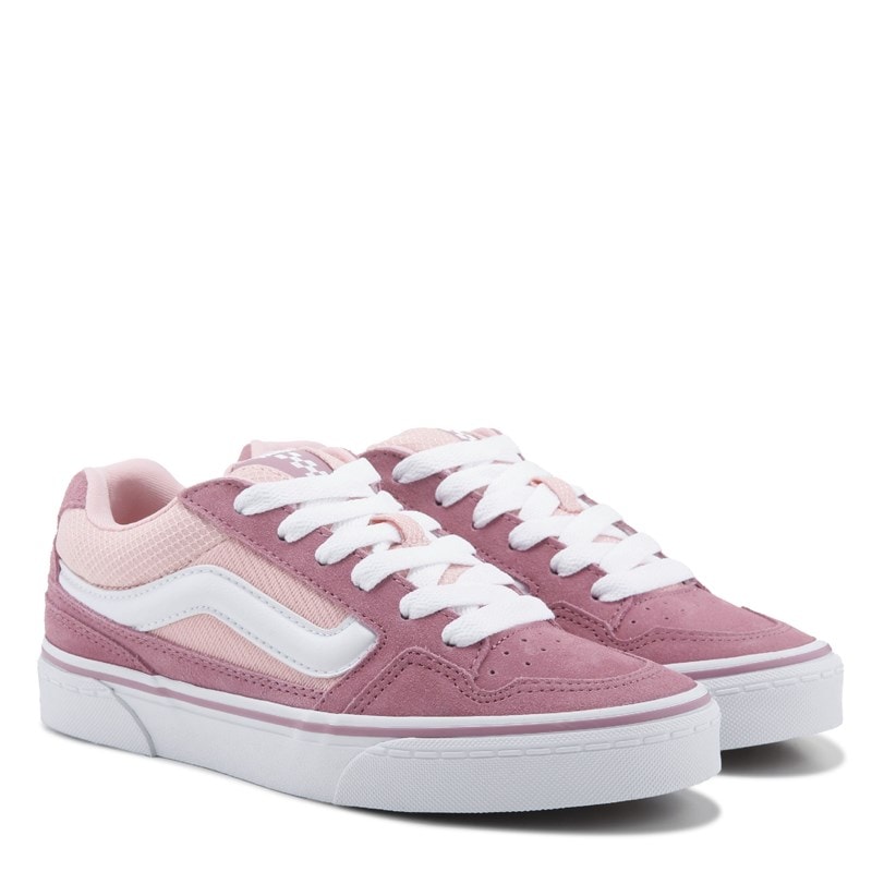 Vans Women's Caldrone Skate Sneakers (Pink/White) - Size 6.5 M