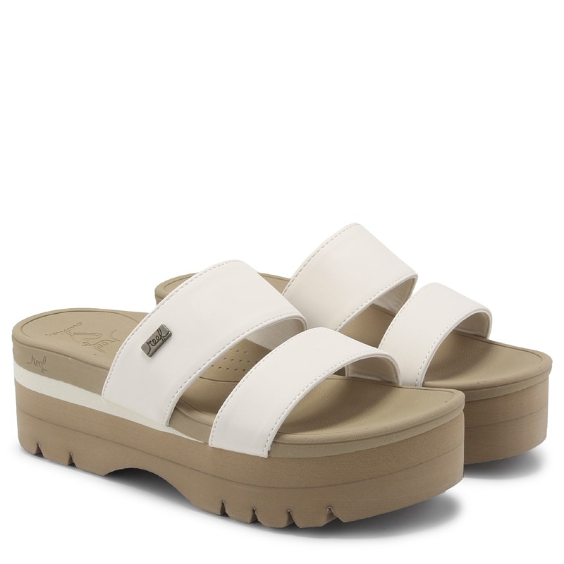 Reef Women's Banded Horizon 2.5 Slide Sandals (Vintage Sand) - Size 8.0 M