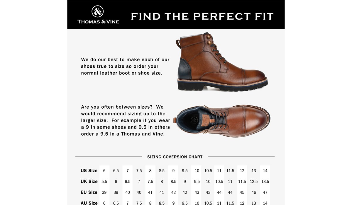 Thomas & Vine Men's Reddick Cap Toe Boot | Famous Footwear