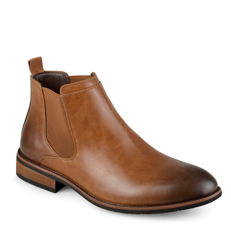 Vance Co. Men's Landon Chelsea Boots (Chestnut) - Size 11.0 M