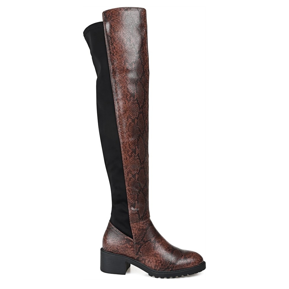 Wide calf outlet snakeskin boots