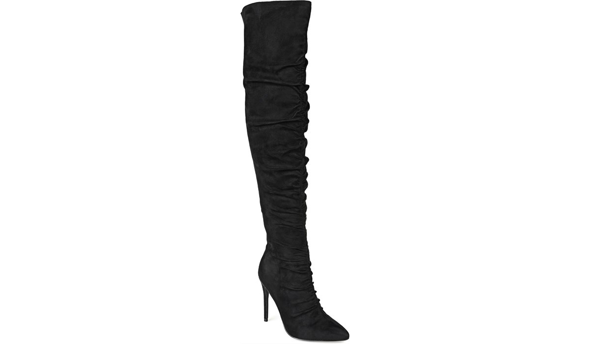 wide calf over the knee platform boots