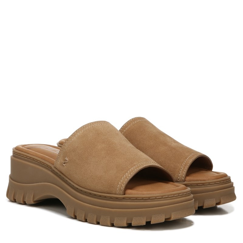 Zodiac Women's Halle Slide Sandals (Latte Leather) - Size 8.5 M