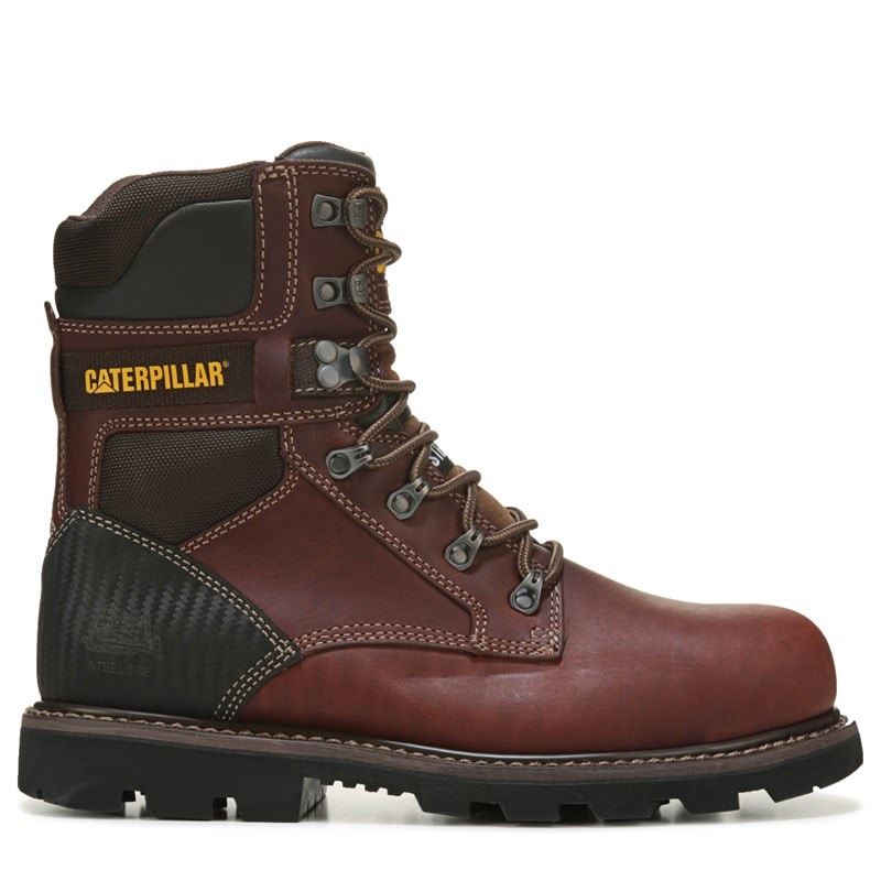 Caterpillar Men's Indiana 2.0 Steel Toe Slip Resistant Work Boots (Brown Leather) - Size 13.0 W