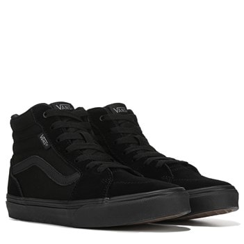 full black high top vans