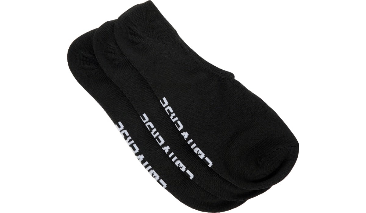 3 Pack Solid Ultra Low Socks Black 