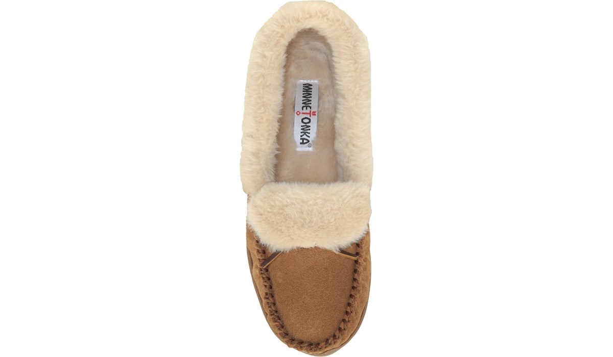 minnetonka moccasin women's tabby folded trapper slipper